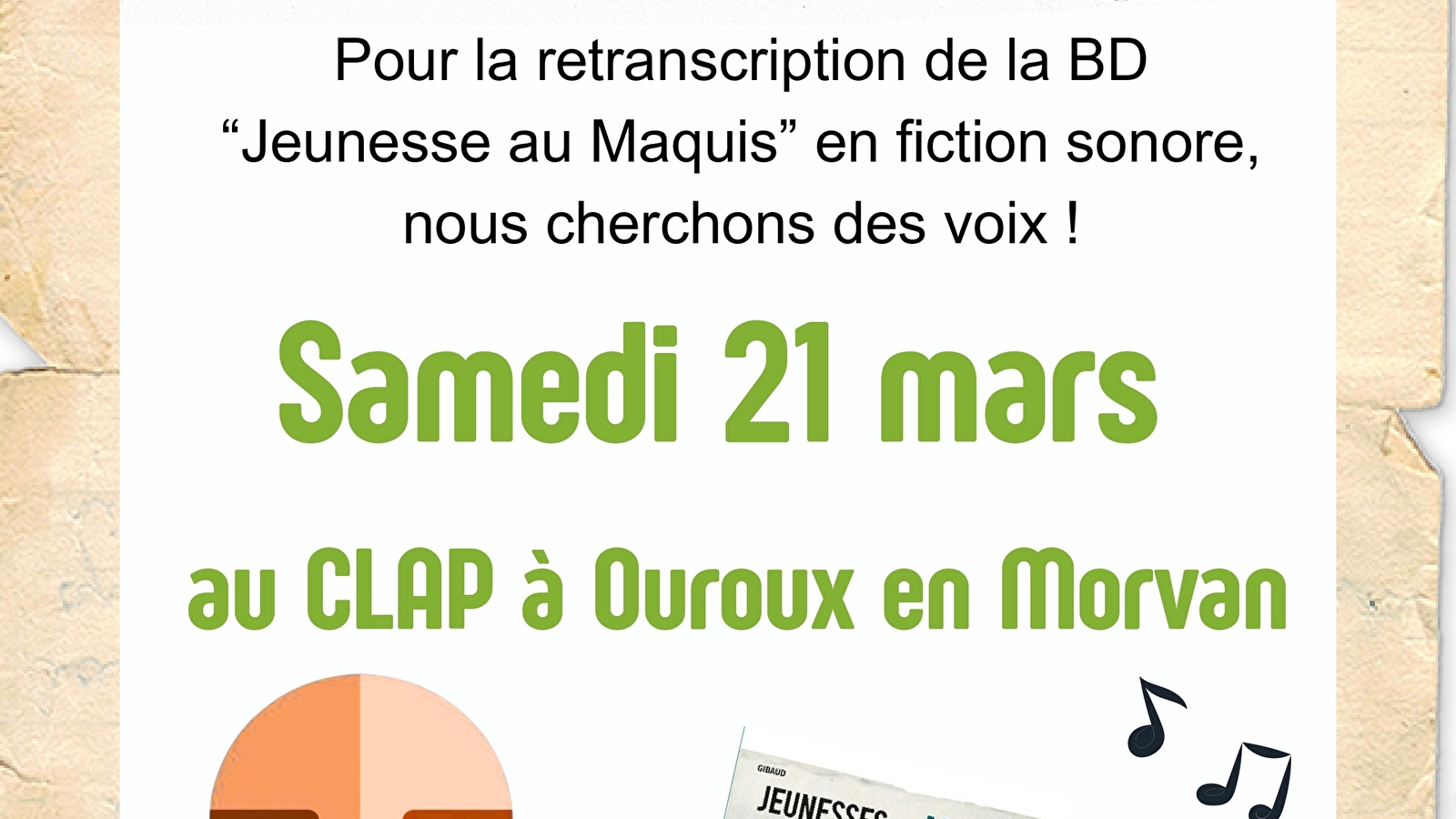 Projet participatif Radio Maquis : Casting de voix